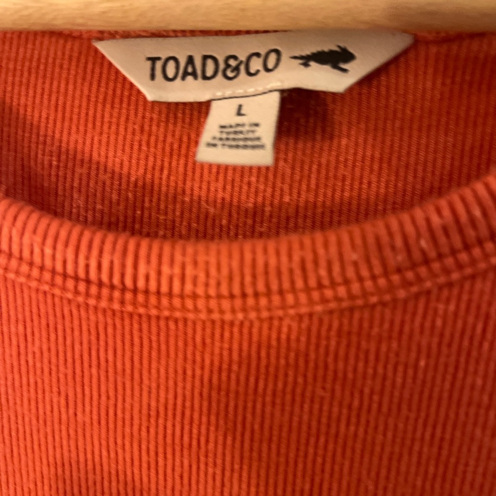Toad & Co Ribbed Tank Top L - Picture 3 of 7